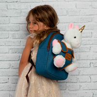 Mochila + peluche Unicornio Tiara 26cm