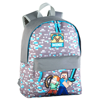 Mochila Mine Minecraft 42cm adaptable