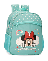 MOCHILA 28 CM ADAP MINNIE RAINBOW TURQUESA