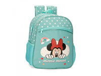 MOCHILA 33 CM ADAP MINNIE RAINBOW TURQUESA