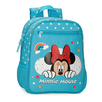 MOCHILA 28 CM ADAP MINNIE RAINBOW AZUL