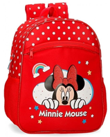 MOCHILA 33 CM ADAP MINNIE RAINBOW ROJO