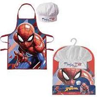 SET COCINA SPIDERMAN DELANTAL + GORRO