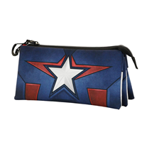 Portatodo Capitan America Marvel triple