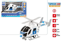 HELICOPTERO POLICIA FRICCION C/LUZ & SONIDO 23CM