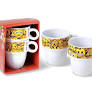 TAZAS APILABLES STONEWARE 8 OZ 2 PCS EMOJI