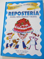 Libro postres para niños con tapa dura 116 páginas 28x20cm