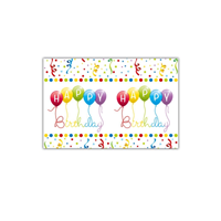 MANTEL PLASTICO HAPPY BDAY CONFETI 120 X 180cm