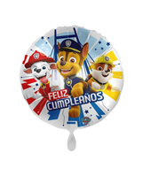 GLOBO 17/43CM PATRULLA CANINA HEROES FELIZ CUMPLEAÑOS