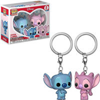 Pack llaveros Pocket POP Disney Stitch & Angel Funko Pop