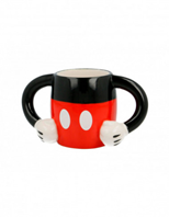 TAZA CERAMICA 3D 330 ML CUERPO MICKEY MOUSE DISNEY