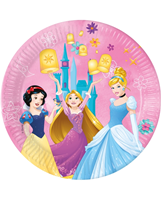 PLATO PAPEL PRINCESAS 23cm 8ud