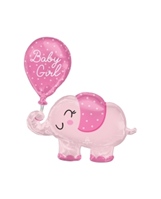 Globo Elefante Bebe Niña 73 X 78cm