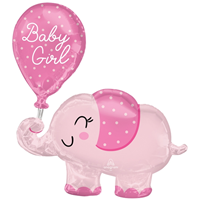 Globo Elefante Bebe Niña 73 X 78cm