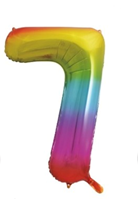 GLOBO FOIL 110CM RAINBOW 2 CARAS Nº  7