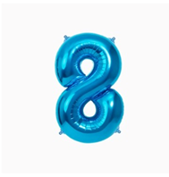 Globo Número 8  Azul