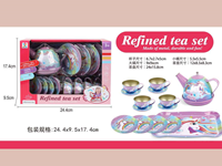 SET DE TEA UNICORNIO METALICO