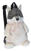 MOCHILA PELUCHE LOBO