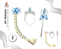 SET PRINCESA TRENZA 3PC