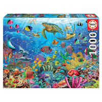 Puzzle 1000 piezas Tortugas En El Paraíso