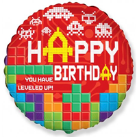 Globo Videojuegos Happy Birthday 45 cm