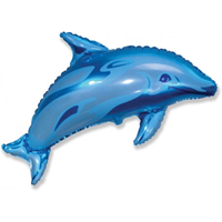 Globo Delfin Azul 96 x 70 cm