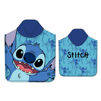 Poncho toalla Stitch Disney microfibra