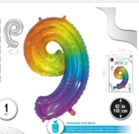 Globo Foil 110 cm Multicolor 9