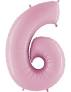 GLOBO FOIL 110CM ROSA BABY N. 6