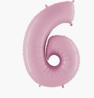 GLOBO FOIL 110CM ROSA BABY N. 6