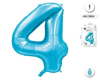 Globo Foil 110 cm Azul Baby 4