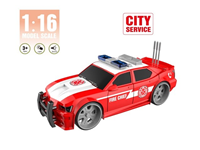 COCHE DE BOMBEROS CON LUCES Y SONIDOS 26CM