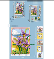 BLOQUES FLORES EN MARCO (473PZAS)