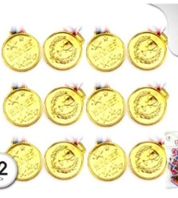 Pack Medallas Pequeñas Piñata 12 Piezas1.20