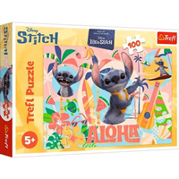 PUZZLE 100 STITCH AND FRIENDS IN ACTION