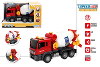 CAMION FRICCION 1:14 HORMIGONERA CON LUZ & SONIDO