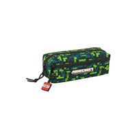 Portatodo Triple Peq. C/Goma Elast. 20Cm Minecraft "Tnt" 22X8,5X6Cm
