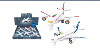 Avión fricción con luces y sonidos 6'80x21'20x15'50cm