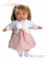 LINDA CHAQUETA COLAS LLORA BLANCO BOLSA 40 CM