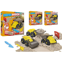 VEHICULO CONSTRUCCION CON ARENA MAGICA 500 GR