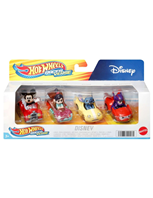PACK 4 MINI COCHES PERSONAJES DISNEY HOT WHEELS