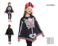 Poncho Catrina Infantil