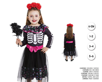 Disfraz Catrina Baby 3-4 años