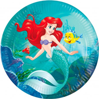 8 PLATOS 23 CM SIRENITA ARIEL