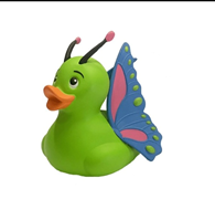 PATITO DE GOMA MARIPOSA 15CM (SIN AGUJERO)