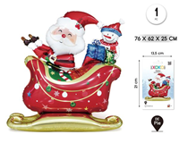 Globo Foil Trineo Base 76*62*25