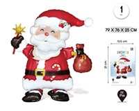 Globo Foil Papá Noel Sonriente 79*76*27 cm 