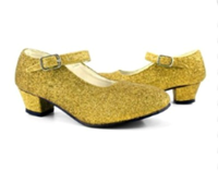 Zapato Tacón N. 24  Purpurina Oro