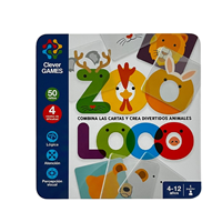 JUEGOS INTELIGENTES ZOOLOCO CAJA METALICA
