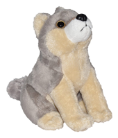 PELUCHE LOBO CON SONIDO 20CM